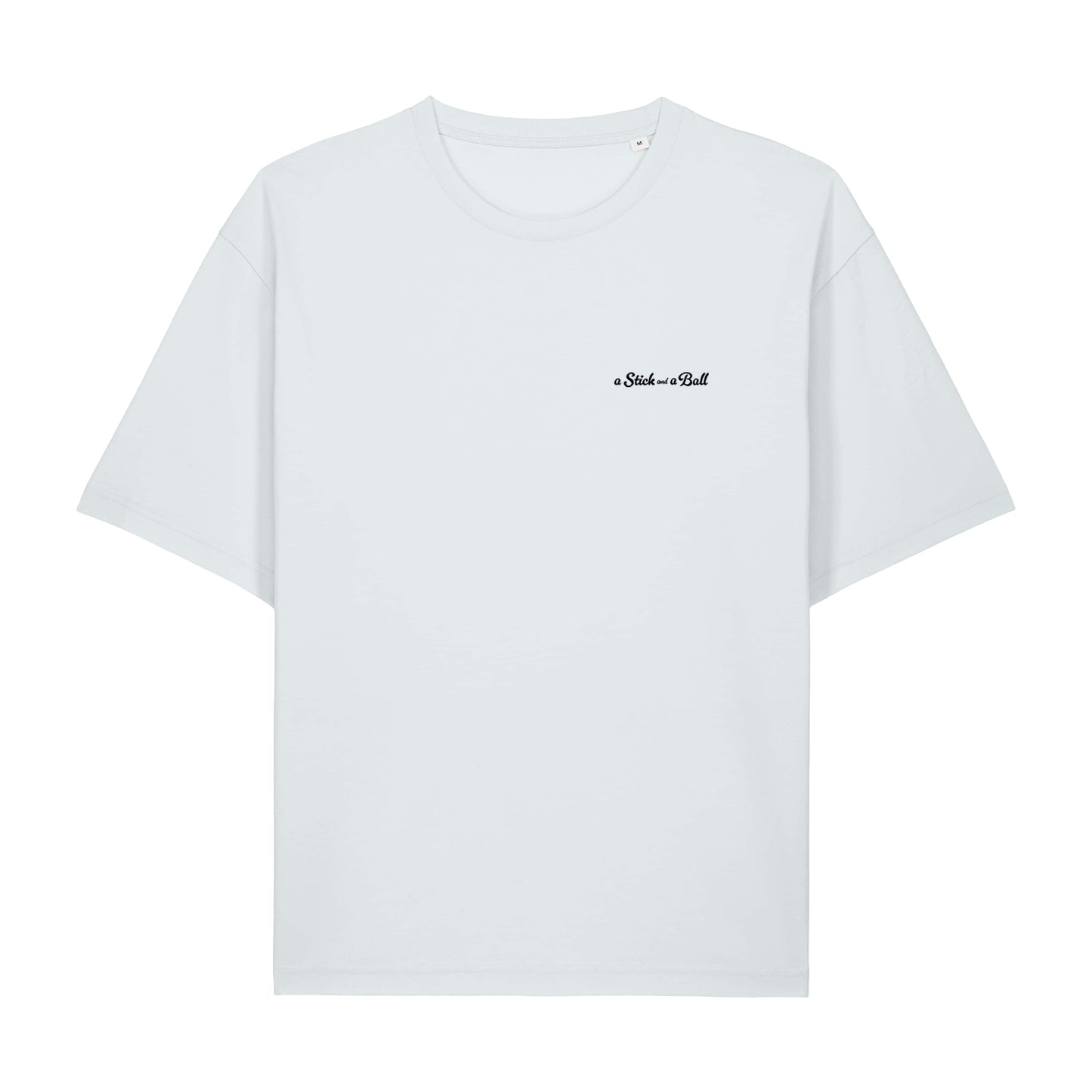 a stick and a ball mascot relaxed fit t shirt