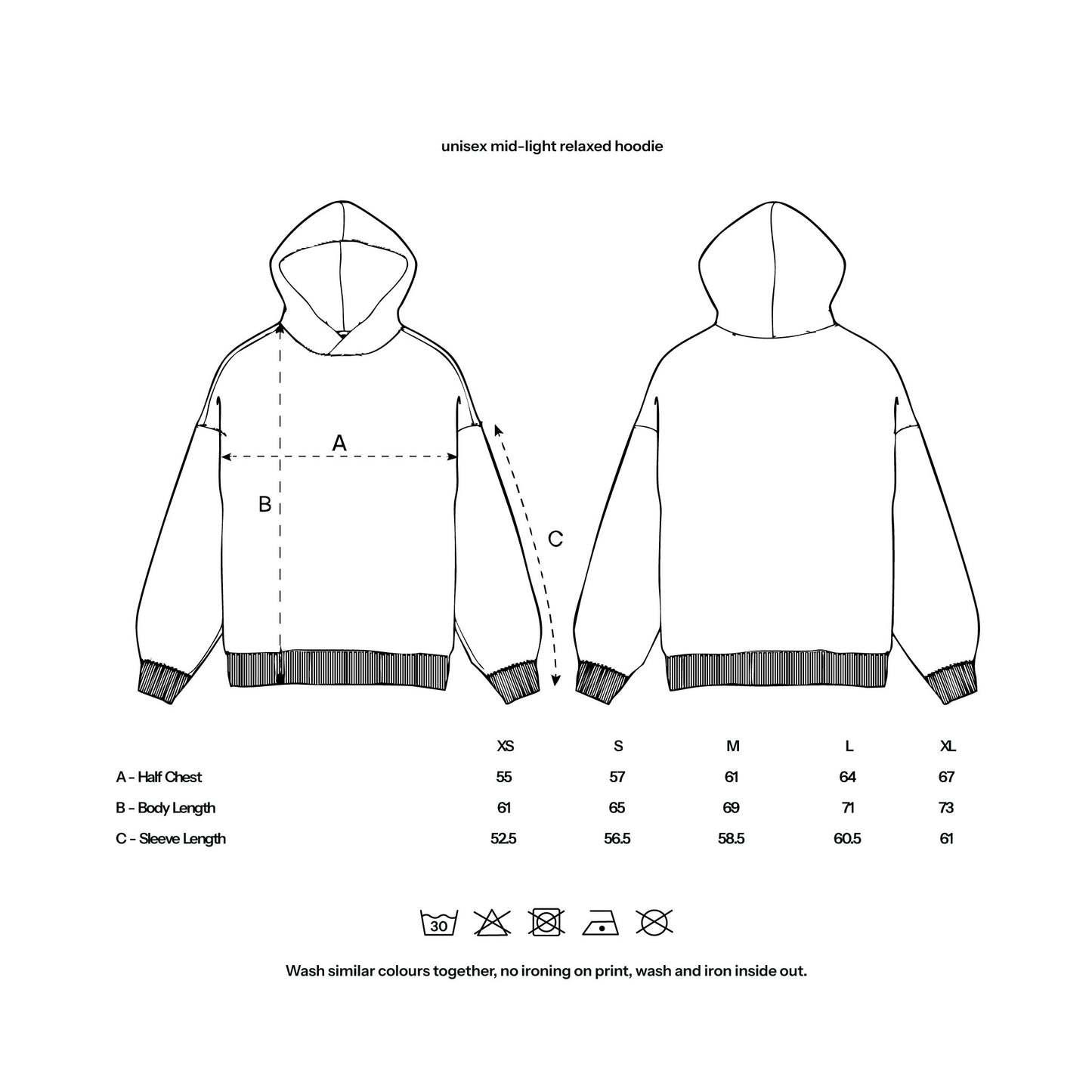 'hockey is life' relaxed fit hoodie